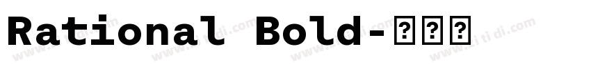 Rational Bold字体转换